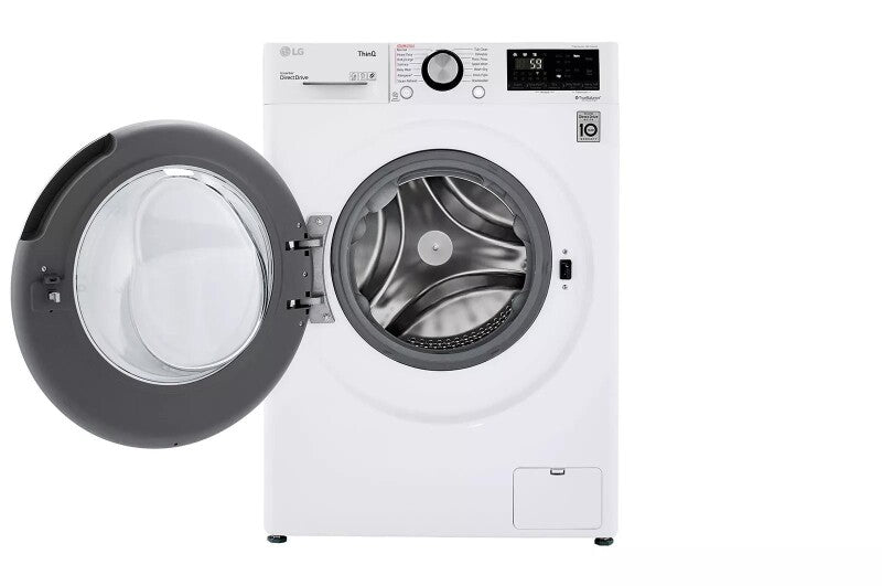 LG 2.4 Cu. Ft. Smart Wi-fi Enabled Compact Front Load All-in-one Washer/dryer Combo With Built-in Intelligence - White (WM3555HWA)