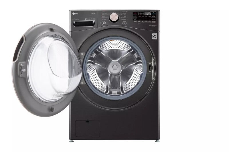 LG 4.5 Cu. Ft. Ultra Large Capacity Front Load Washer - Black Steel - Black Steel (WM4000HBA)