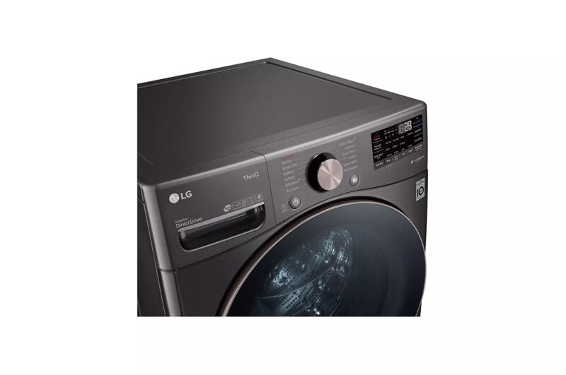 LG 4.5 Cu. Ft. Ultra Large Capacity Front Load Washer - Black Steel - Black Steel (WM4000HBA)