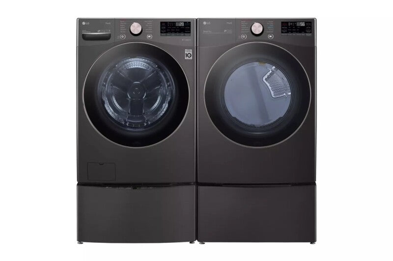 LG 4.5 Cu. Ft. Ultra Large Capacity Front Load Washer - Black Steel - Black Steel (WM4000HBA)