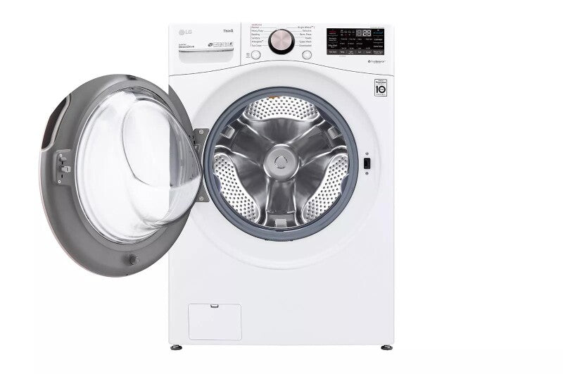 LG 4.5 cu. ft. Ultra Large Capacity Smart wi-fi Enabled Front Load Washer with TurboWash™ 360° and Built-In Intelligence - White (WM4000HWA)