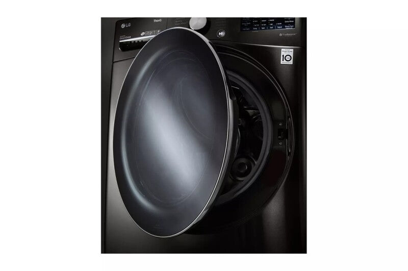 LG 5.0 Cu. Ft. Mega Capacity Smart Wi-fi Enabled Front Load Washer With Turbowash™ 360° And Built-in Intelligence - Black Steel (WM4200HBA)