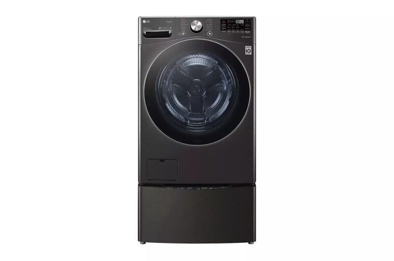 LG 5.0 Cu. Ft. Mega Capacity Smart Wi-fi Enabled Front Load Washer With Turbowash™ 360° And Built-in Intelligence - Black Steel (WM4200HBA)