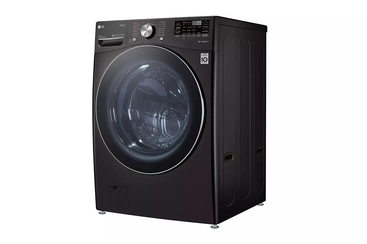 LG 5.0 cu. ft. Front Load Washer with TurboWash™ 360° and Built-In Intelligence (WM4200HBA) - Black (WM4200HBA)