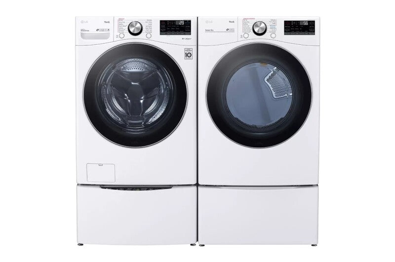 LG 5.0 Cu. Ft. Mega Capacity Smart Wi-fi Enabled Front Load Washer With Turbowash™ 360° And Built-in Intelligence - White (WM4200HWA)