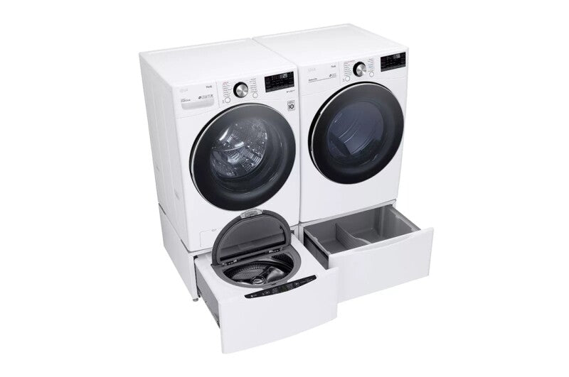 LG 5.0 Cu. Ft. Mega Capacity Smart Wi-fi Enabled Front Load Washer With Turbowash™ 360° And Built-in Intelligence - White (WM4200HWA)