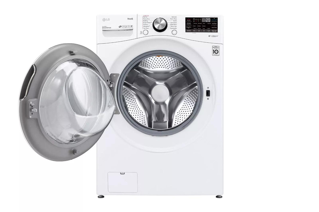 LG 5.0 cu. ft. Front Load Washer with TurboWash™ 360° and Built-In Intelligence (WM4200HWA) - White (WM4200HWA)