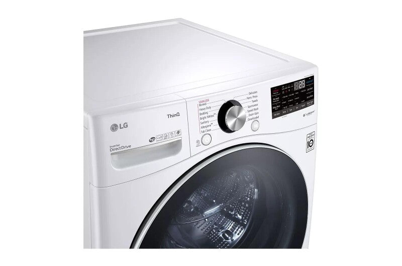 LG 5.0 cu. ft. Front Load Washer with TurboWash™ 360° and Built-In Intelligence (WM4200HWA) - White (WM4200HWA)