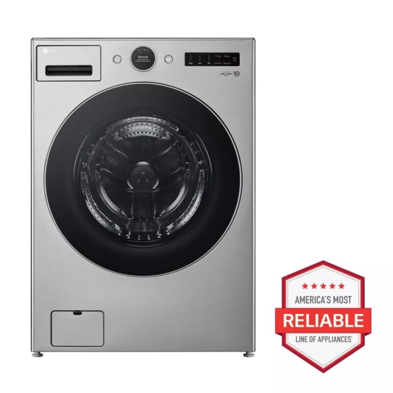 LG 4.5 Cu. Ft. Capacity Smart Front Load Energy Star Washer With Turbowash® 360° And Ai Dd® Built-in Intelligence - Graphite Steel (WM5500HVA)