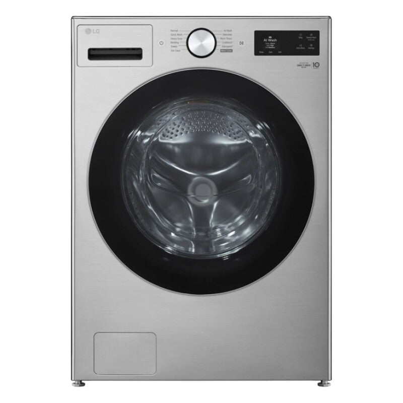 LG 5.0 Cu. Ft. Mega Capacity Smart Front Load Washer With Turbowash® 360°, Ai Sensing And Hybrid Electronic Controls With Lcd Display - Graphite Steel (WM5800HVA)