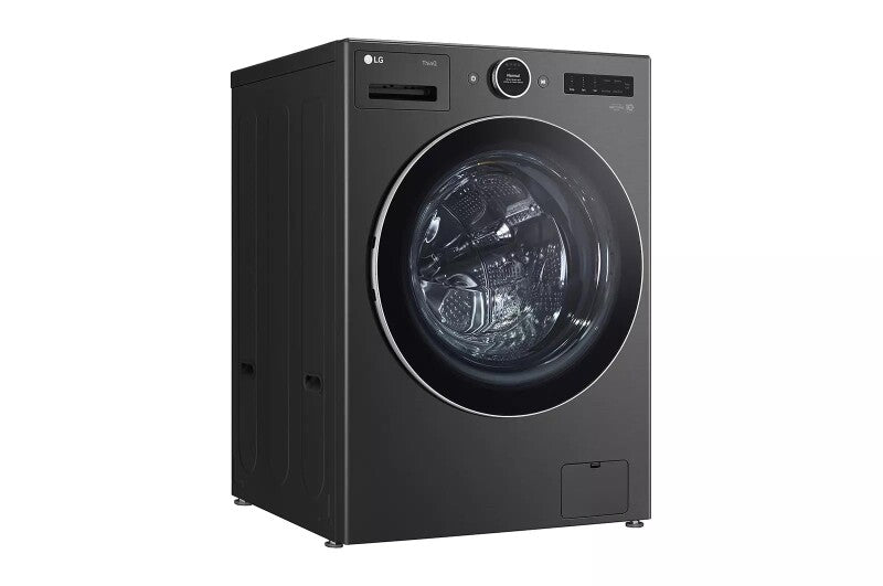 LG 5.0 Cu. Ft. Mega Capacity Smart Front Load Washer With Ai Dd® 2.0 Built-in Intelligence & Turbowash® 360° - Black Steel (WM6700HBA)