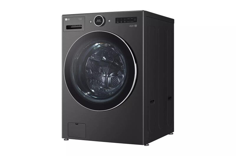 LG 5.0 Cu. Ft. Mega Capacity Smart Front Load Washer With Ai Dd® 2.0 Built-in Intelligence & Turbowash® 360° - Black Steel (WM6700HBA)