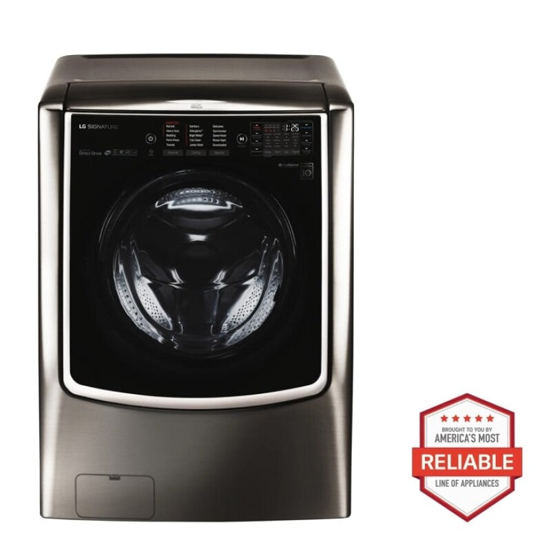LG Signature LG SIGNATURE 5.8 cu. ft. Large Smart wi-fi Enabled Front Load Washer - Black Stainless (WM9500HKA)