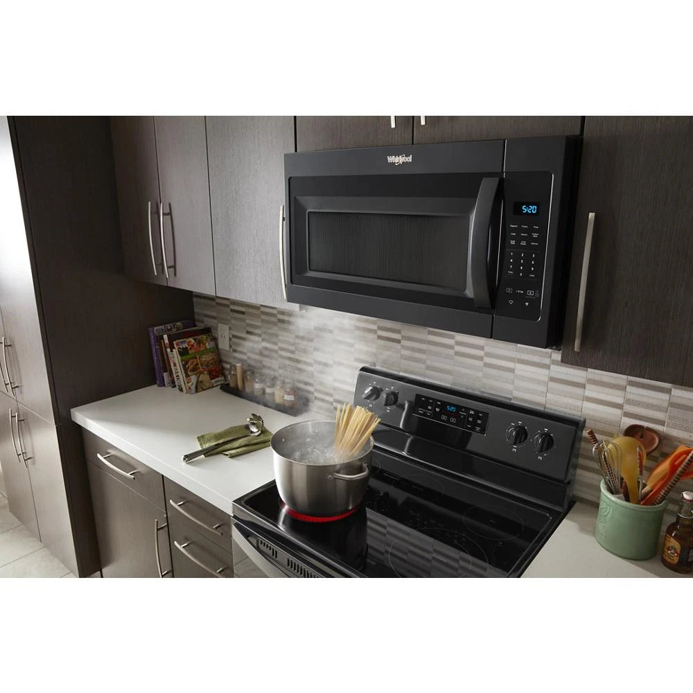 WHIRLPOOL 1.7 cu. ft. Microwave Hood Combination with Electronic Touch Controls - Black (WMH31017HB)