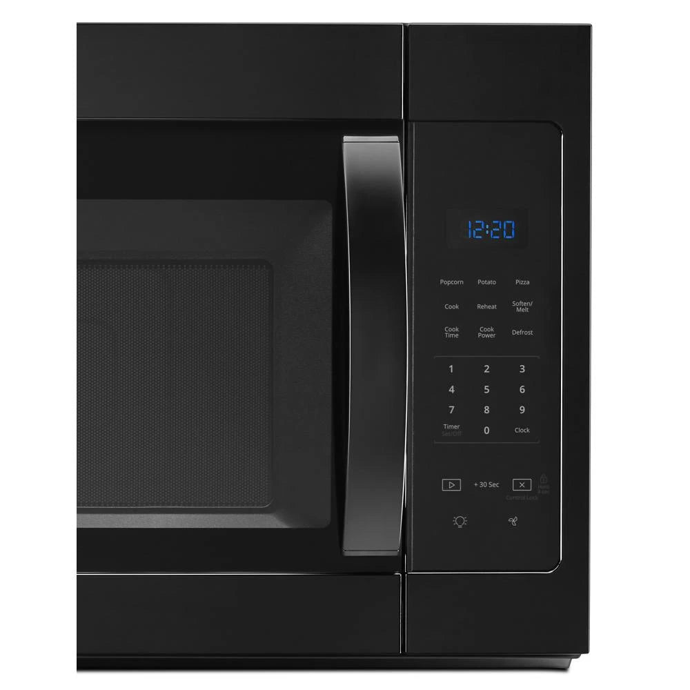 WHIRLPOOL 1.7 cu. ft. Microwave Hood Combination with Electronic Touch Controls - Black (WMH31017HB)