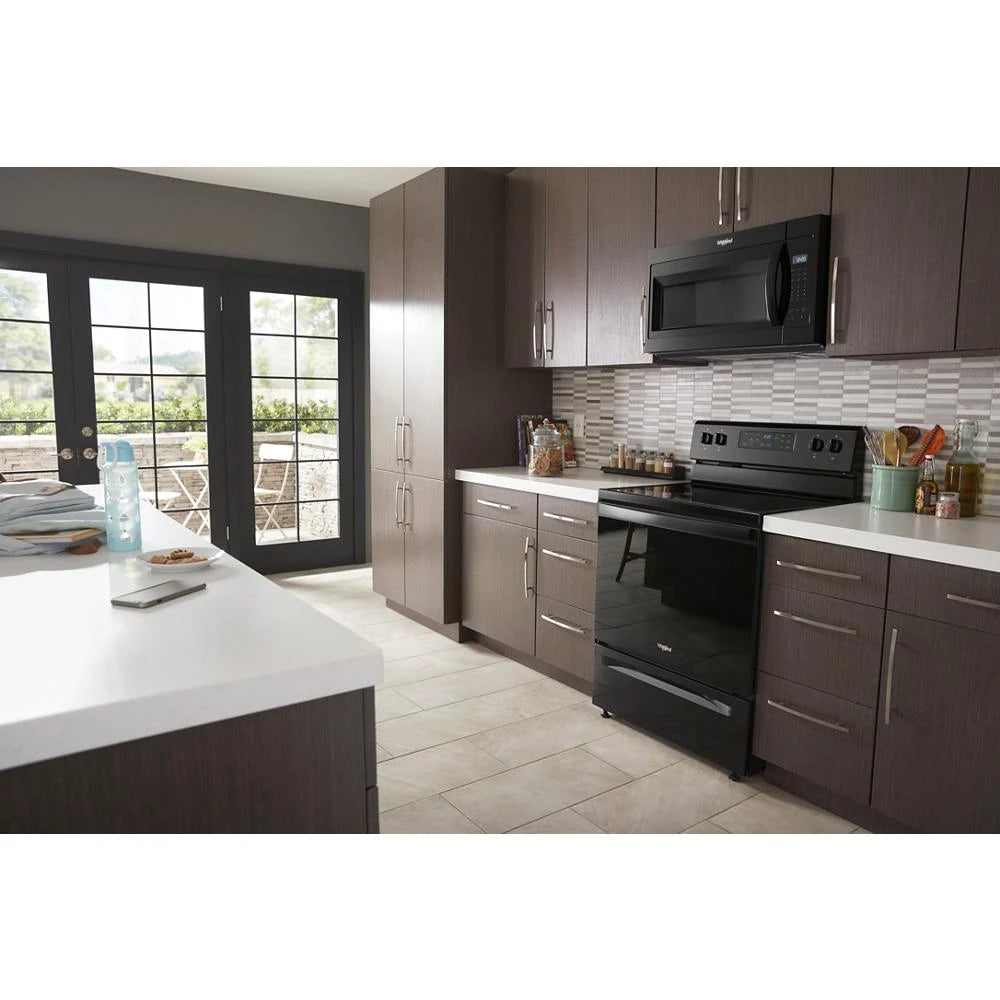 WHIRLPOOL 1.7 cu. ft. Microwave Hood Combination with Electronic Touch Controls - Black (WMH31017HB)