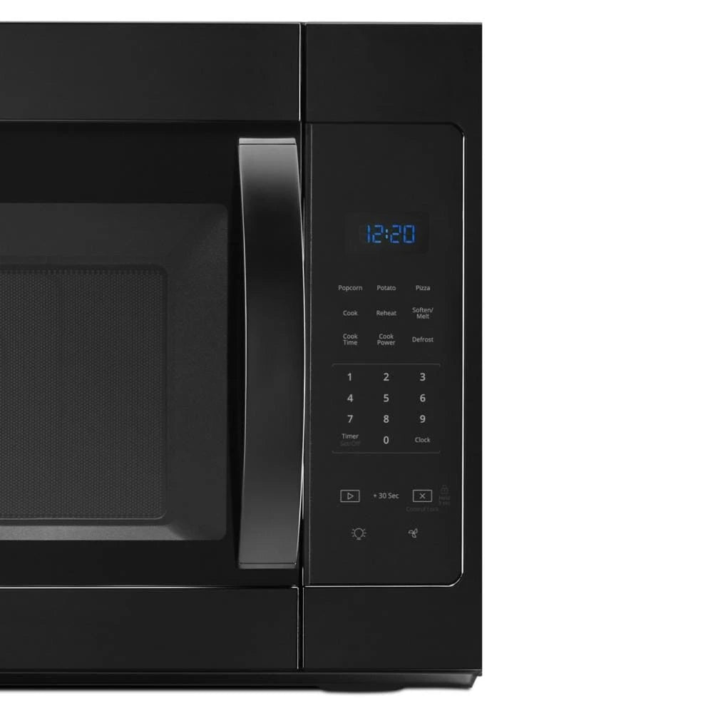 WHIRLPOOL 1.7 cu. ft. Microwave Hood Combination with Electronic Touch Controls - Black (WMH31017HB)