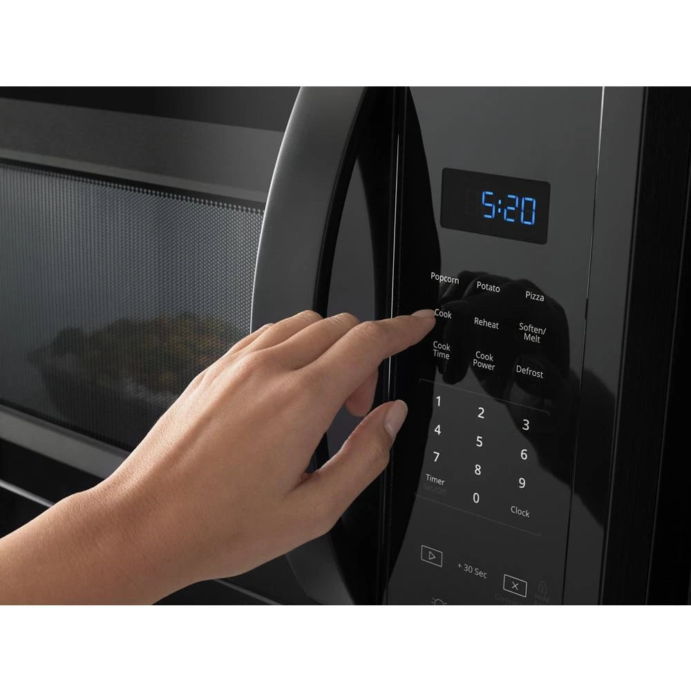 WHIRLPOOL 1.7 cu. ft. Microwave Hood Combination with Electronic Touch Controls - Black (WMH31017HB)