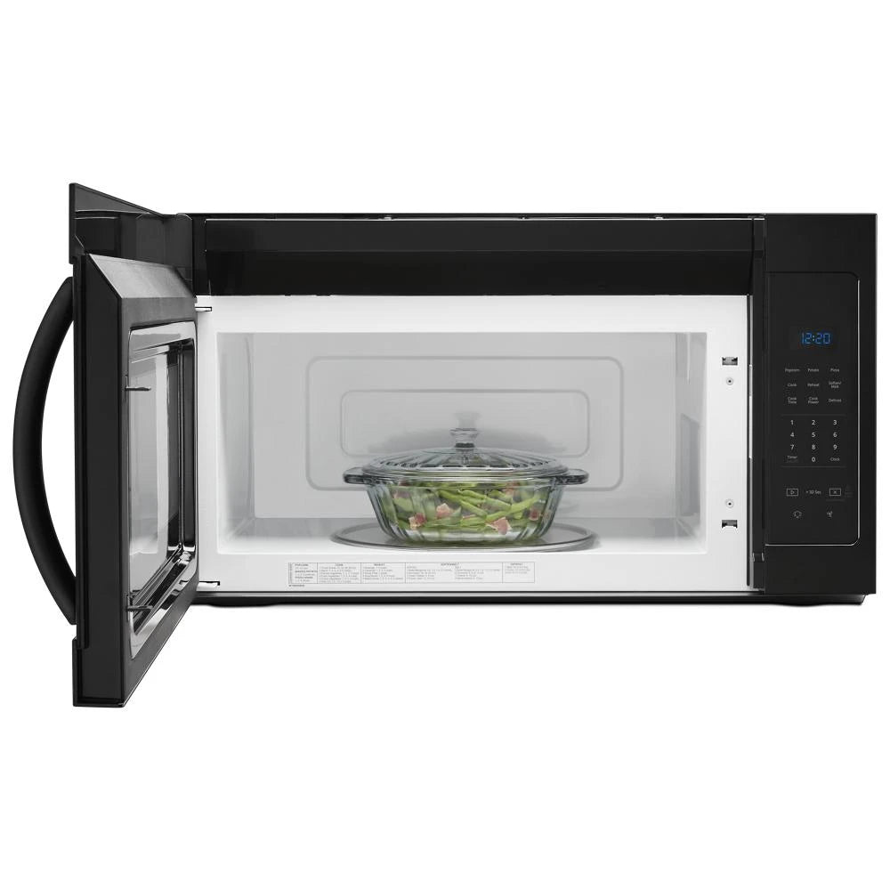 WHIRLPOOL 1.7 cu. ft. Microwave Hood Combination with Electronic Touch Controls - Black (WMH31017HB)