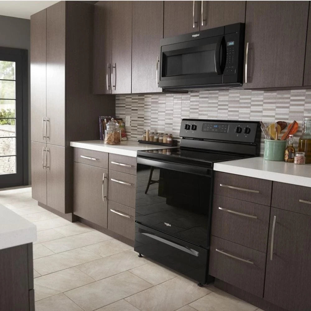 WHIRLPOOL 1.7 cu. ft. Microwave Hood Combination with Electronic Touch Controls - Black (WMH31017HB)