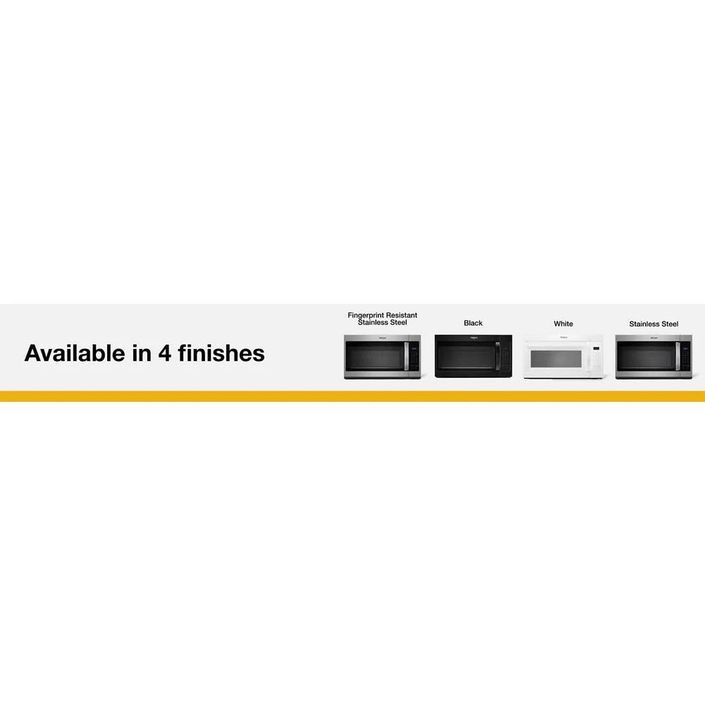 WHIRLPOOL 1.7 cu. ft. Microwave Hood Combination with Electronic Touch Controls - White (WMH31017HW)