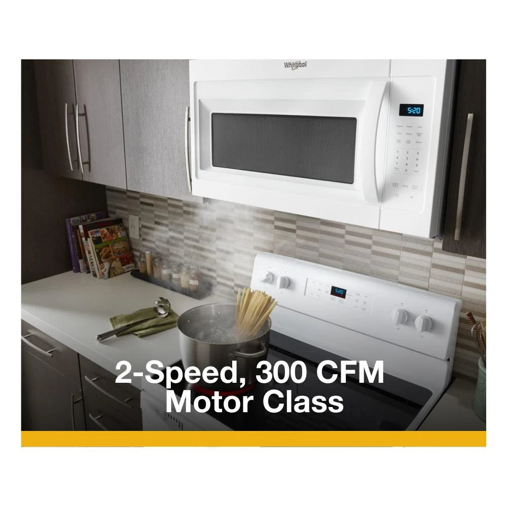 WHIRLPOOL 1.7 cu. ft. Microwave Hood Combination with Electronic Touch Controls - White (WMH31017HW)