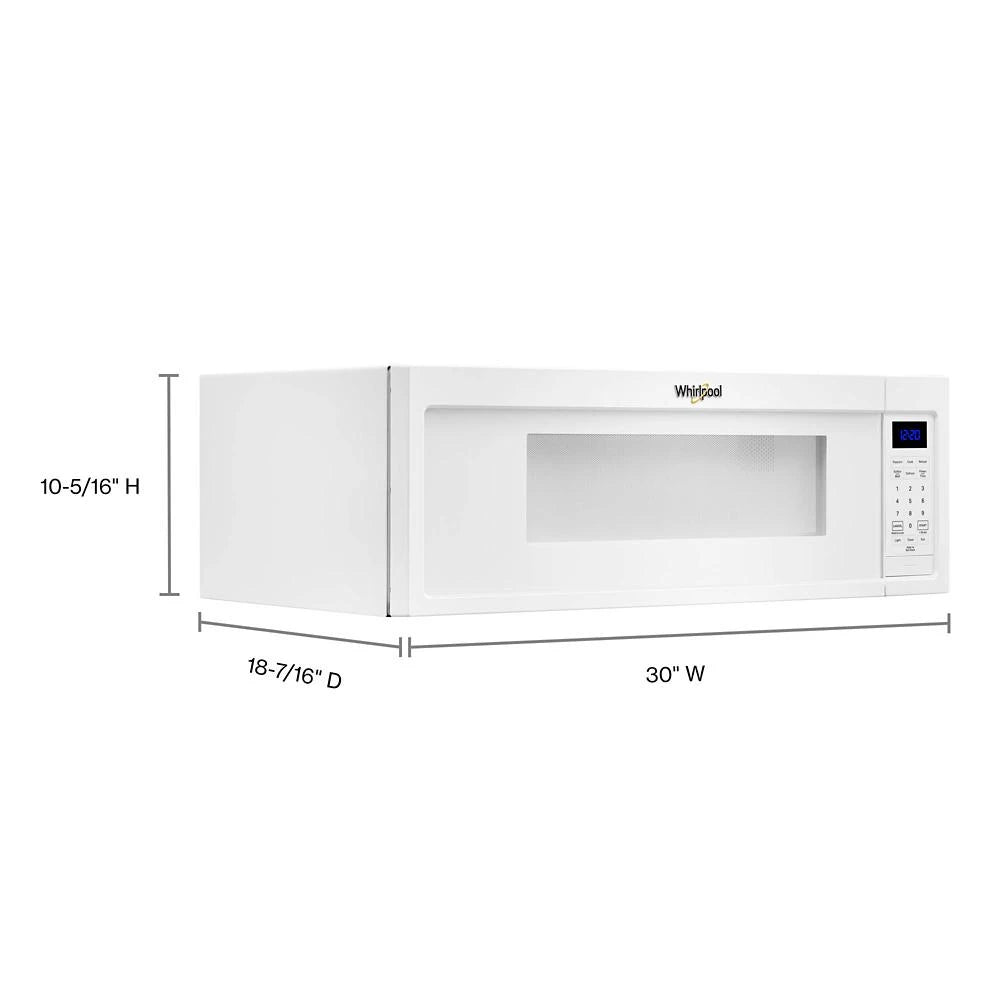 WHIRLPOOL 1.1 cu. ft. Low Profile Microwave Hood Combination - White (WML35011KW)