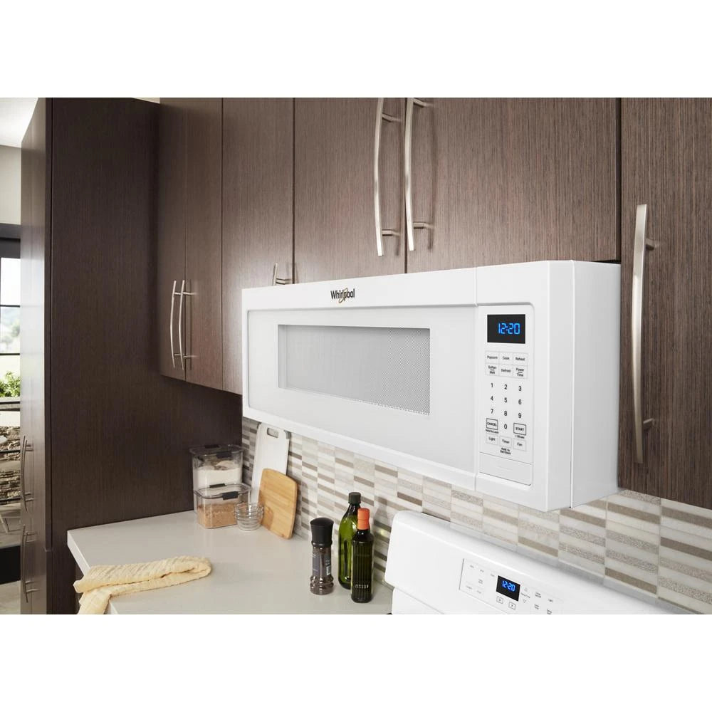 Whirlpool 1.1 cu. ft. Low Profile Microwave Hood Combination - White (WML35011KW)