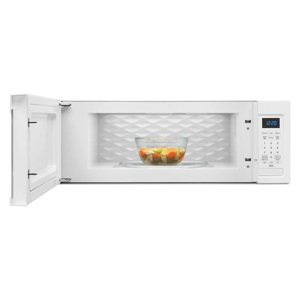 Whirlpool 1.1 cu. ft. Low Profile Microwave Hood Combination - White (WML35011KW)