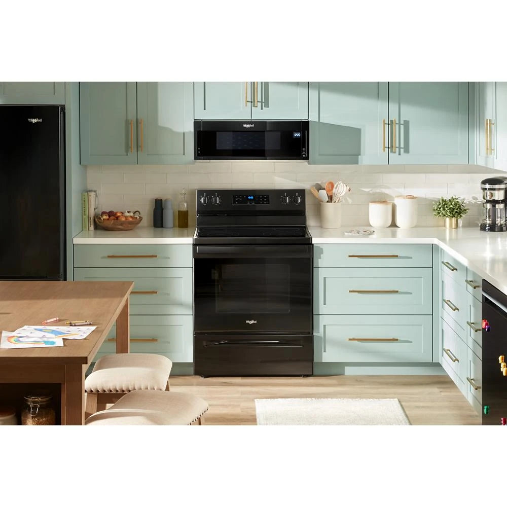 WHIRLPOOL 1.1 cu. ft. Low Profile Microwave Hood Combination - Black (WML55011HB)
