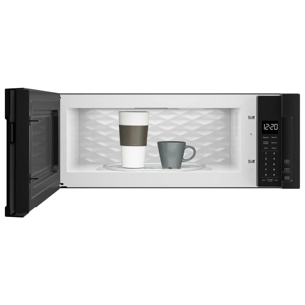 WHIRLPOOL 1.1 cu. ft. Low Profile Microwave Hood Combination - Black (WML55011HB)