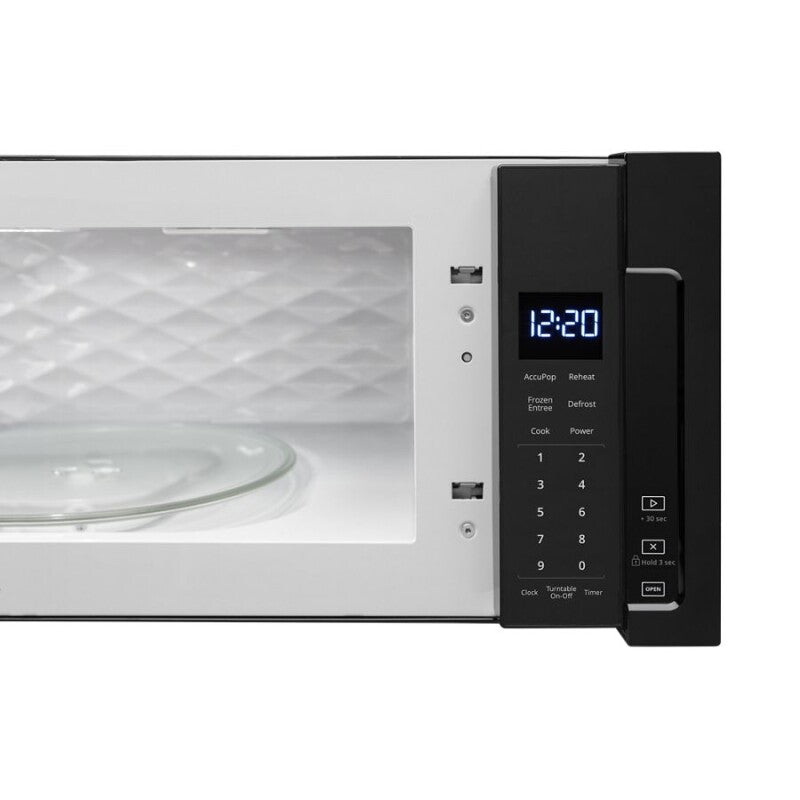 Whirlpool 1.1 cu. ft. Low Profile Microwave Hood Combination - Black (WML55011HB)