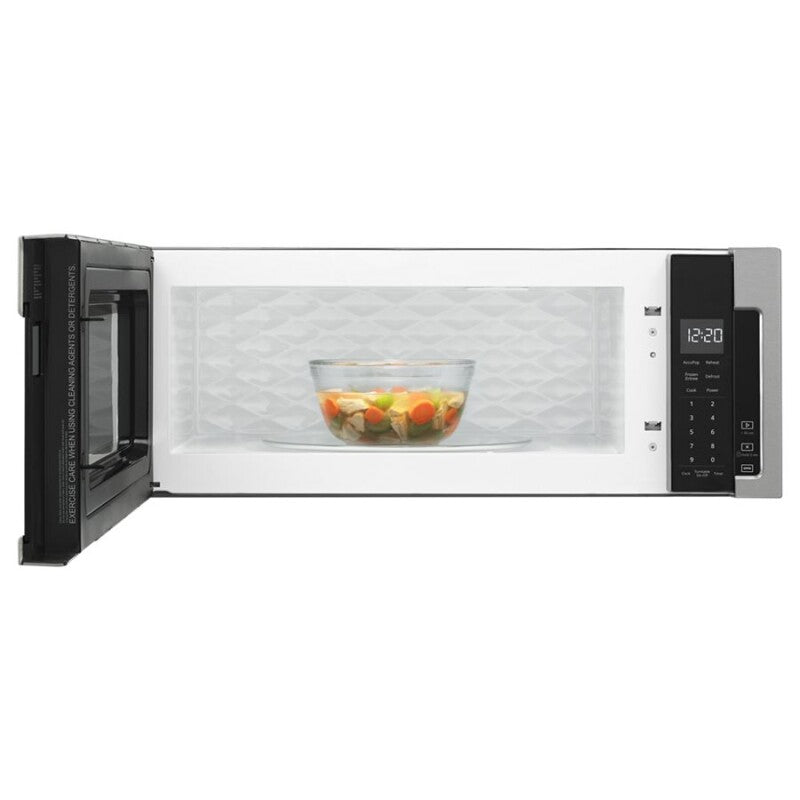 Whirlpool 1.1 cu. ft. Low Profile Microwave Hood Combination - Black-on-Stainless (WML55011HS)