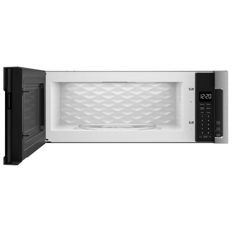 Whirlpool 1.1 cu. ft. Low Profile Microwave Hood Combination - Black-on-Stainless (WML55011HS)