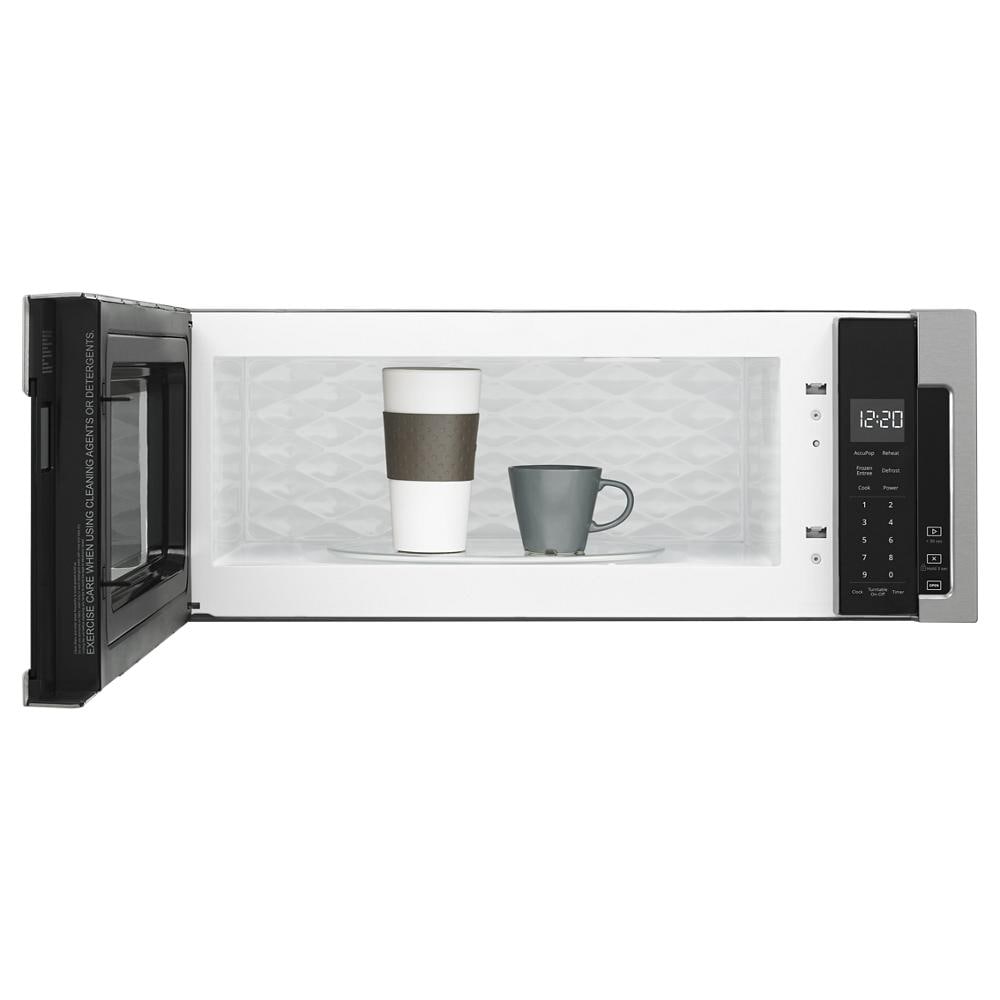 Whirlpool 1.1 cu. ft. Low Profile Microwave Hood Combination - Black-on-Stainless (WML55011HS)