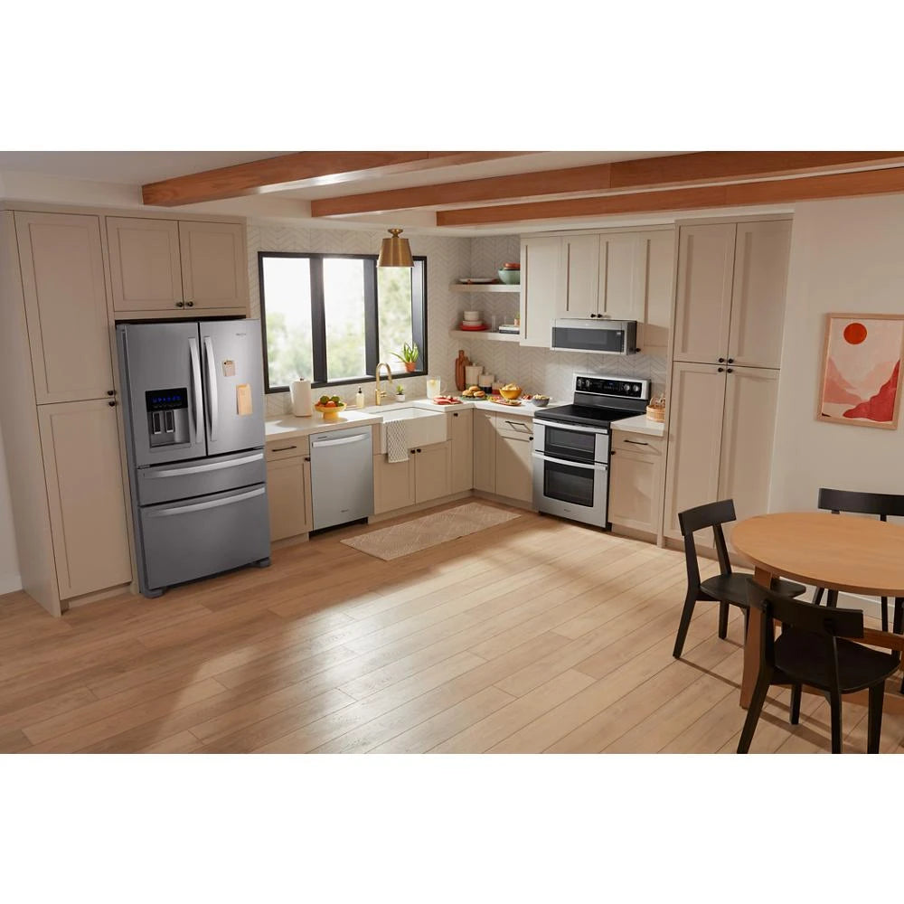 WHIRLPOOL 1.1 cu. ft. Low Profile Microwave Hood Combination - Black-on-Stainless (WML55011HS)