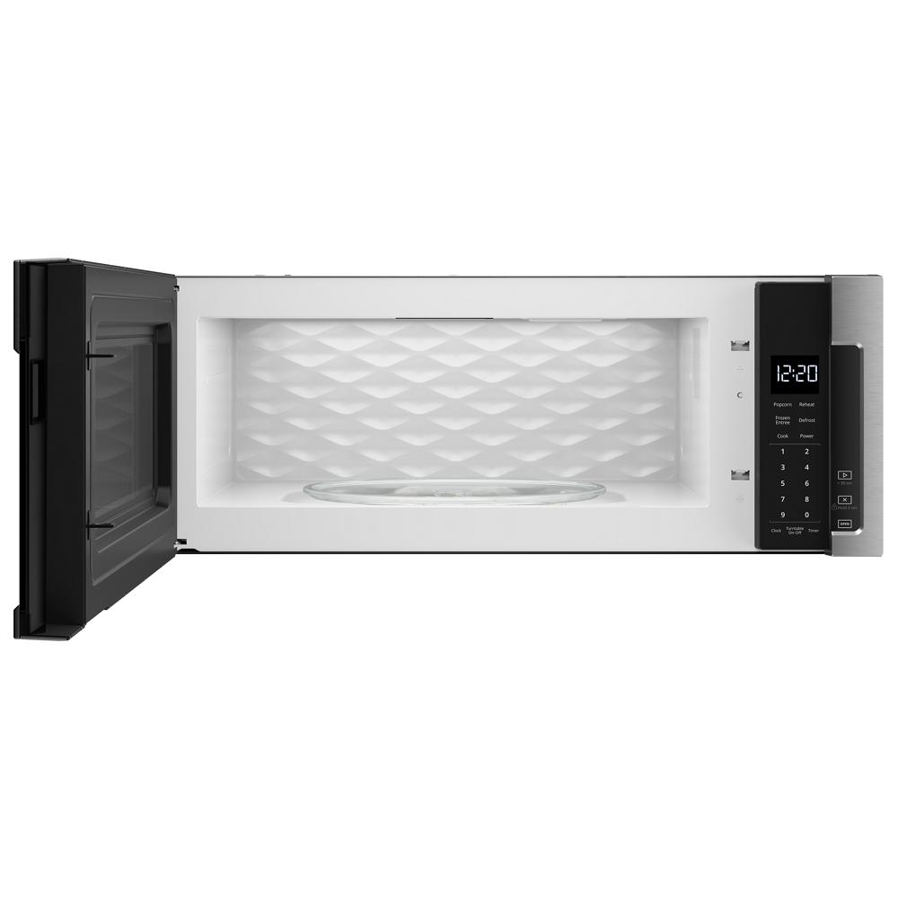 Whirlpool 1.1 cu. ft. Low Profile Microwave Hood Combination - Black-on-Stainless (WML55011HS)