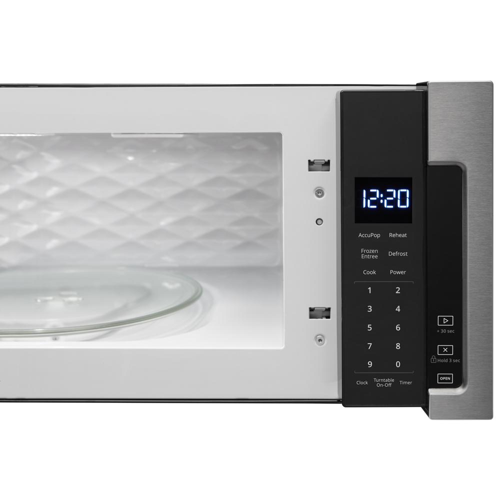 Whirlpool 1.1 cu. ft. Low Profile Microwave Hood Combination - Black-on-Stainless (WML55011HS)