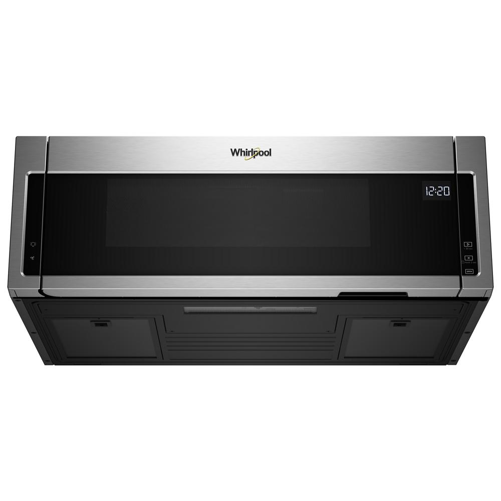 Whirlpool 1.1 cu. ft. Low Profile Microwave Hood Combination - Black-on-Stainless (WML55011HS)