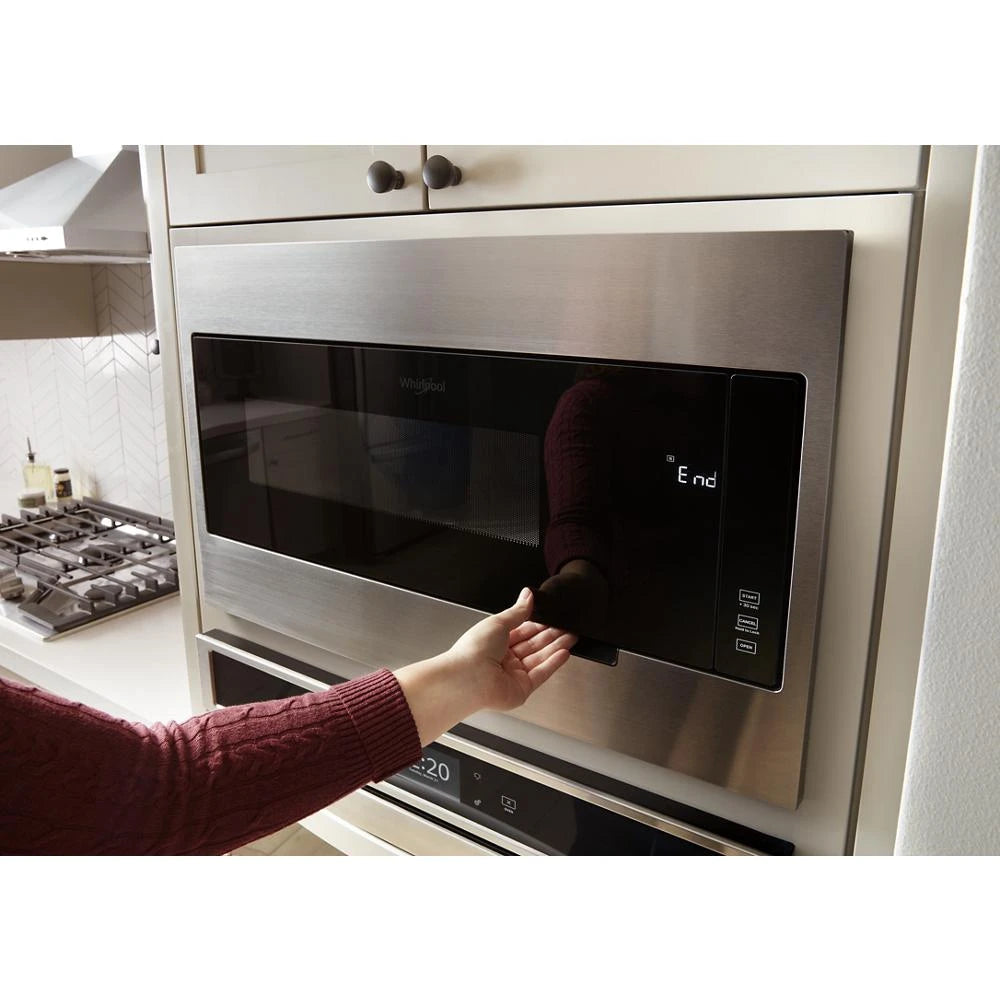 WHIRLPOOL 1.1 cu. ft. Built-In Microwave with Slim Trim Kit - 14" Height - Stainless Steel (WMT50011KS)