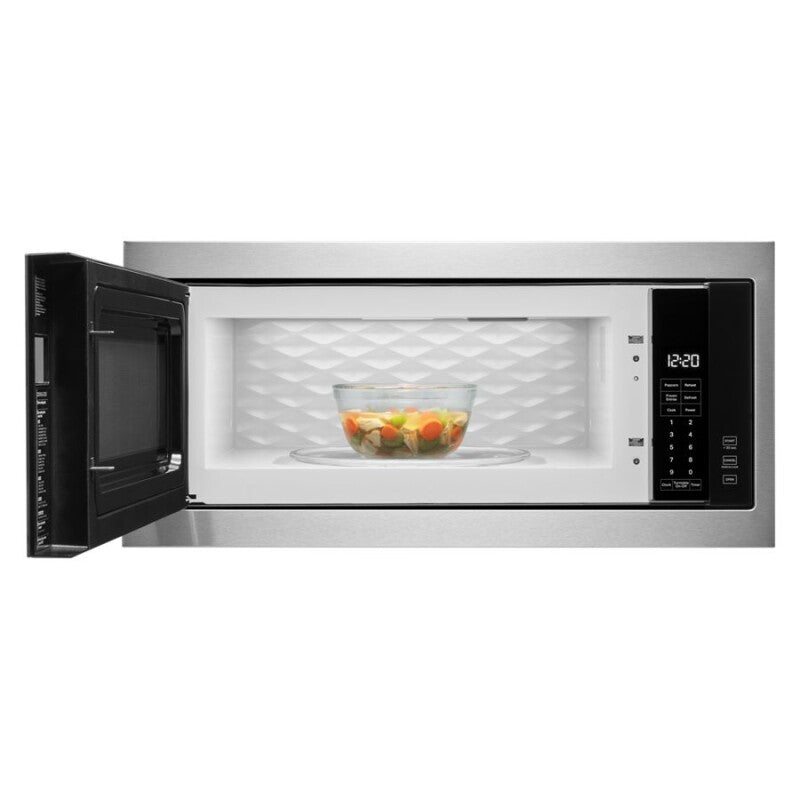 Whirlpool 1.1 cu. ft. Built-In Microwave with Slim Trim Kit - 14" Height - Stainless Steel (WMT50011KS)