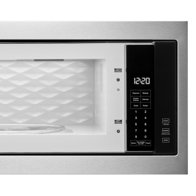 Whirlpool 1.1 cu. ft. Built-In Microwave with Slim Trim Kit - 14" Height - Stainless Steel (WMT50011KS)