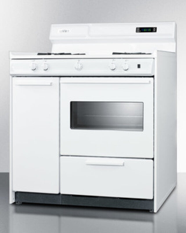 SUMMIT 36" Wide Gas Range - White (WNM4307KW)