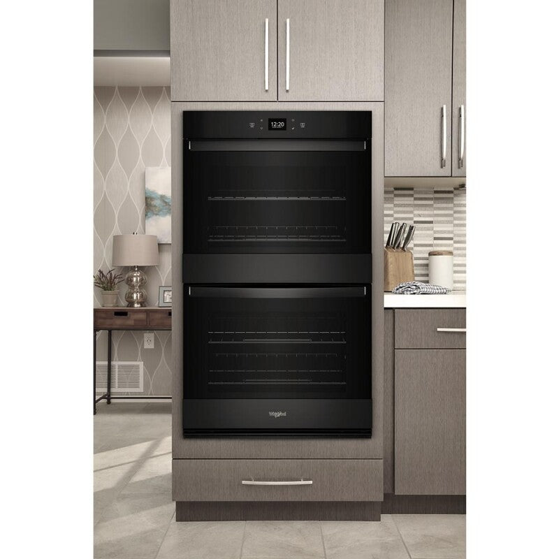 Whirlpool 8.6 Total Cu. Ft. Double Wall Oven with Air Fry When Connected - Black (WOED5027LB)