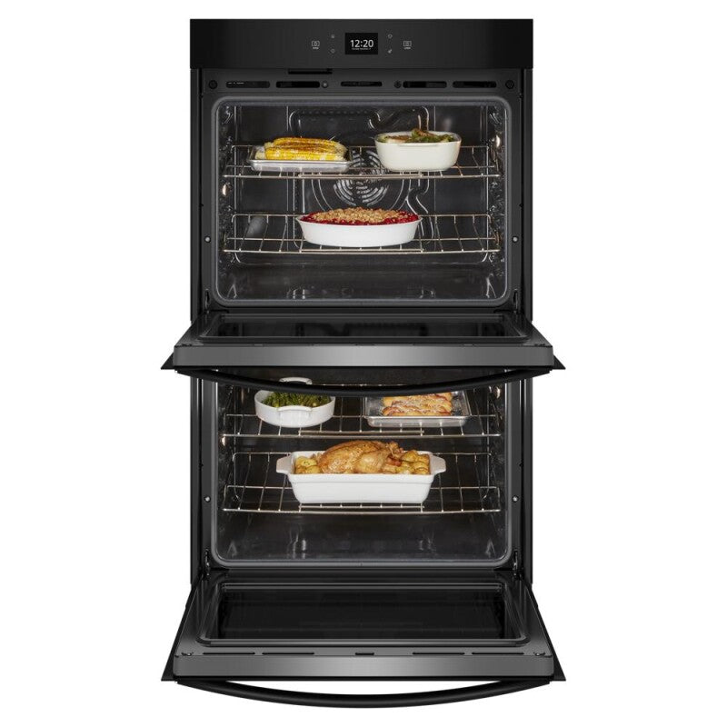 Whirlpool 8.6 Total Cu. Ft. Double Wall Oven with Air Fry When Connected - Black (WOED5027LB)