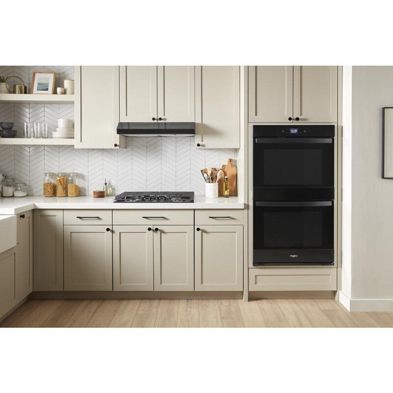 Whirlpool 8.6 Total Cu. Ft. Double Wall Oven with Air Fry When Connected - Black (WOED5027LB)