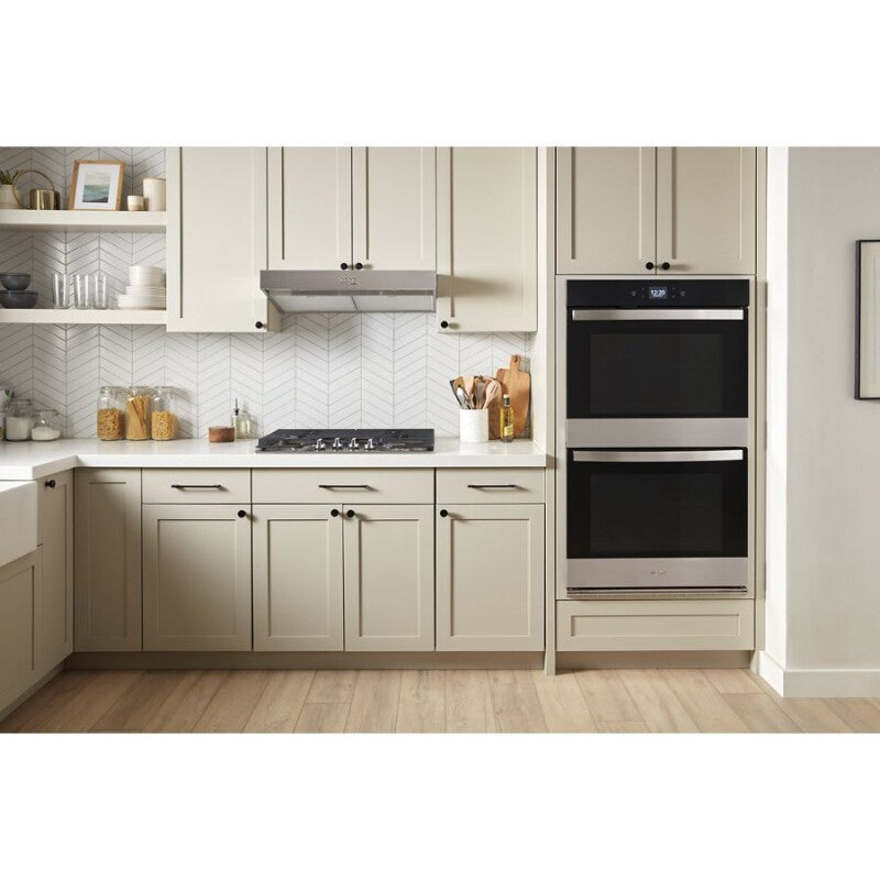 Whirlpool 10.0 Total Cu. Ft. Double Wall Oven with Air Fry When Connected - Fingerprint Resistant Stainless Steel (WOED5030LZ)