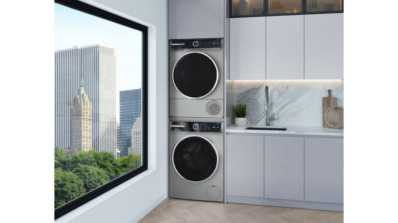 Bosch 800 Series Heat Pump Dryer - Pearl Steel (WQB245AXUC)