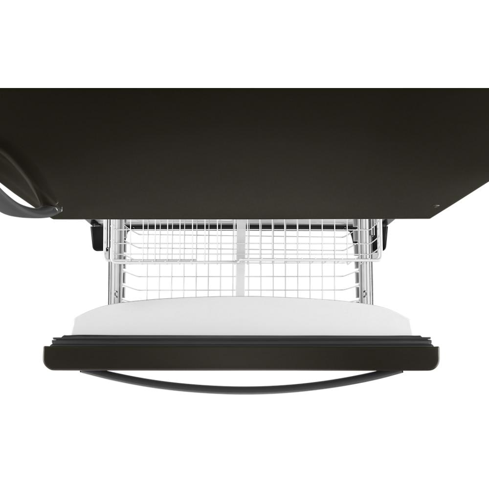 Whirlpool 33-inch wide Bottom-Freezer Refrigerator - 22 cu. ft. - Black Stainless (WRB322DMHV)