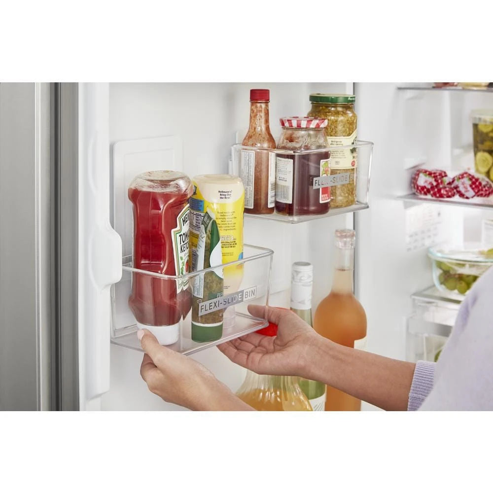 WHIRLPOOL 24-inch Wide Garage-Ready Bottom-Freezer Refrigerator - 12.9 cu. ft. - Fingerprint-Resistant Stainless Finish (WRB533CZJZ)